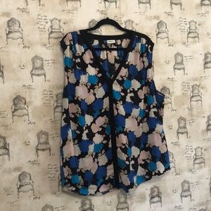 Sleeveless Floral Blouse